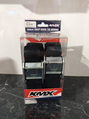 KUSTOM HARDWARE BLACK & ORANGE SNAP HOOK TIE DOWNS