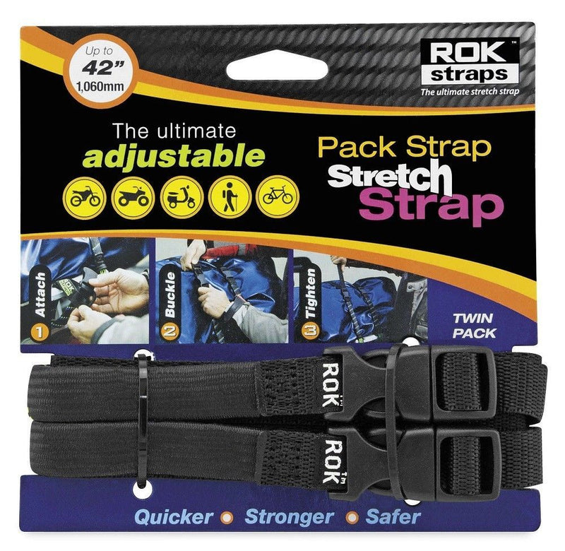 ROCK STRAPS ULTIMATE ADJUSTABLE BLACK PACK STRETCH STRAP