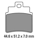 FERODO Brake Disc Pad Set - FDB2141 EF ECO Friction Compound - Non Sinter for Road