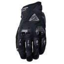 FIVE 'AIRFLOW' EVO FULL BLACK GLOVES
