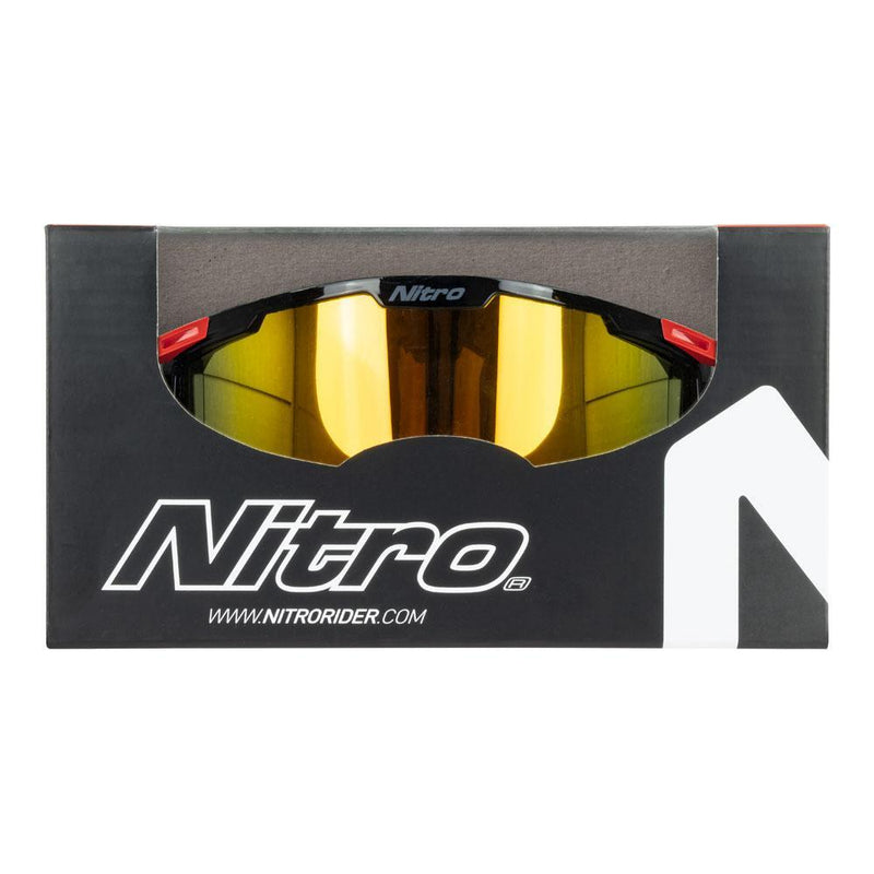 NITRO NV-100 RED ASSASSIN RED & BLACK GOGGLES