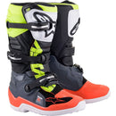 ALPINESTARS TECH 7S GREY, FLURO YELLOW & RED BOOTS