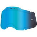 100% RACECRAFT 2 / ACCURI 2 / STRATA 2 VENTED DUAL PANE BLUE MIRROR LENS