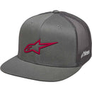 ALPINESTARS AGELESS 3D GREY & RED TRUCKER HAT