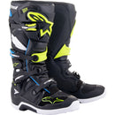 ALPINESTARS 2024 TECH 7 BLACK, BLUE & FLURO BOOTS