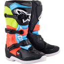 ALPINESTARS TECH 3S BLACK, FLURO & RED KIDS BOOTS