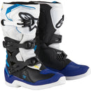 ALPINESTARS 2026 TECH 3S WHITE, BLACK ENAMEL & BLUE KIDS BOOTS
