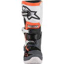 ALPINESTARS TECH 7S BLACK, GREY & ORANGE KIDS BOOTS