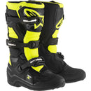 ALPINESTARS TECH 7S BLACK & FLURO YELLOW KIDS BOOTS