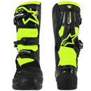 ALPINESTARS TECH 7S BLACK & FLURO YELLOW KIDS BOOTS