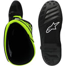 ALPINESTARS TECH 7S BLACK & FLURO YELLOW KIDS BOOTS