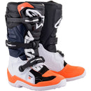 ALPINESTARS TECH 7S BLACK , WHITE & ORANGE KIDS BOOTS