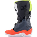 ALPINESTARS TECH 7S GREY, FLURO YELLOW & RED BOOTS