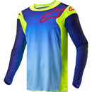 ALPINESTARS 2024 RACER HOEN FLURO YELLOW & BLUE NIGHT NAVY JERSEY