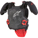 ALPINESTARS A-5 S BLACK, WHITE & RED KIDS CHEST PROTECTOR