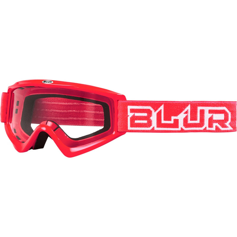 BLUR B-ZERO RED KIDS GOGGLES WITH CLEAR LENS