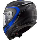 LS2 FF327 CHALLENGER HELMET - FUSION MATTE TITANIUM / BLUE