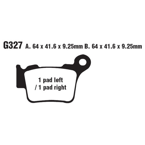 GOODRIDGE SINTERED METAL BRAKE PADS - G327CM
