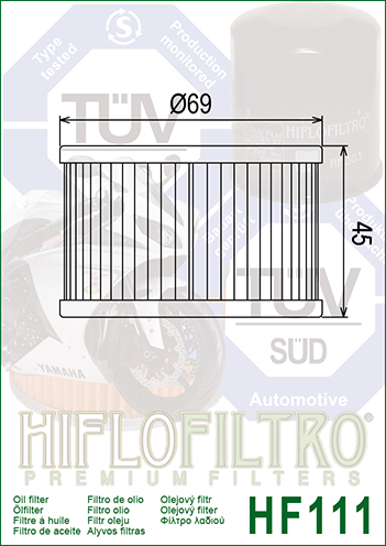 HIFLOFILTRO - OIL FILTER HF111