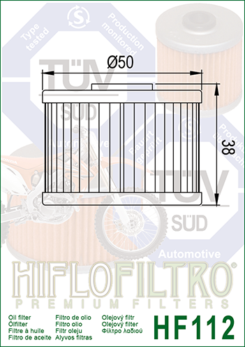 HIFLOFILTRO - OIL FILTER HF112