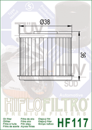 HIFLOFILTRO - OIL FILTER HF117