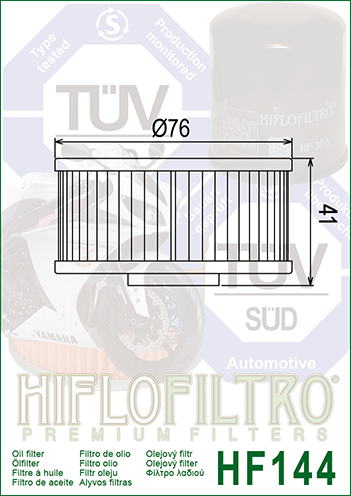 HIFLOFILTRO - OIL FILTER HF144