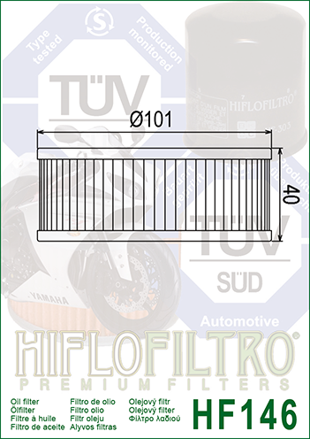 HIFLOFILTRO - OIL FILTER HF146