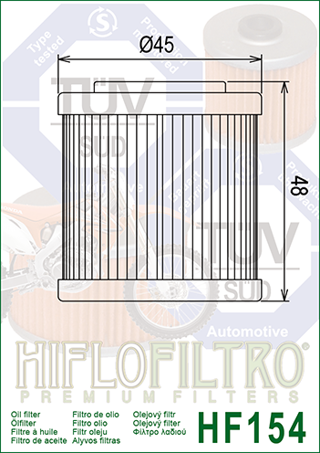 HIFLOFILTRO - OIL FILTER HF154