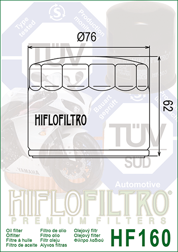 HIFLOFILTRO - OIL FILTER HF160