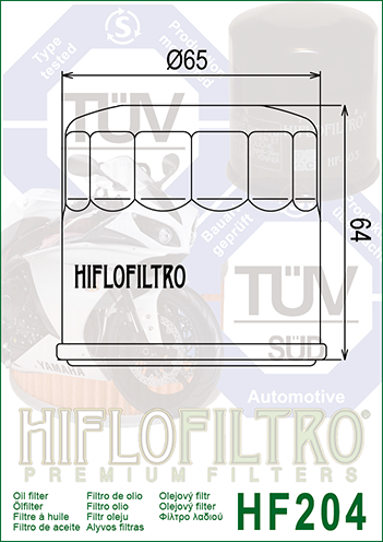 HIFLOFILTRO - OIL FILTER HF204