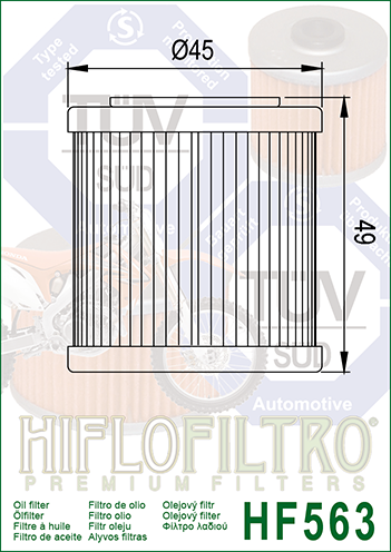 HIFLOFILTRO - OIL FILTER HF563