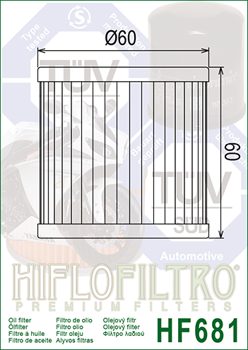 HIFLOFILTRO - OIL FILTER HF681
