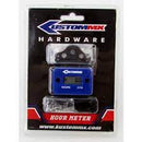 KUSTOM MX HOUR METER WITH MOUNT BRACKET - BLACK