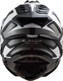 LS2 MX701 EXPLORER HPFC ALTER MATTE BLACK & WHITE HELMET