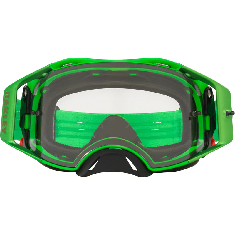 OAKLEY AIRBRAKE GREEN GOGGLES WITH CLEAR LENS