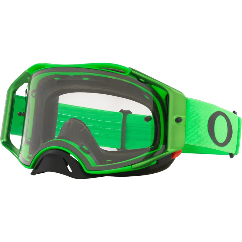 OAKLEY AIRBRAKE GREEN GOGGLES WITH CLEAR LENS