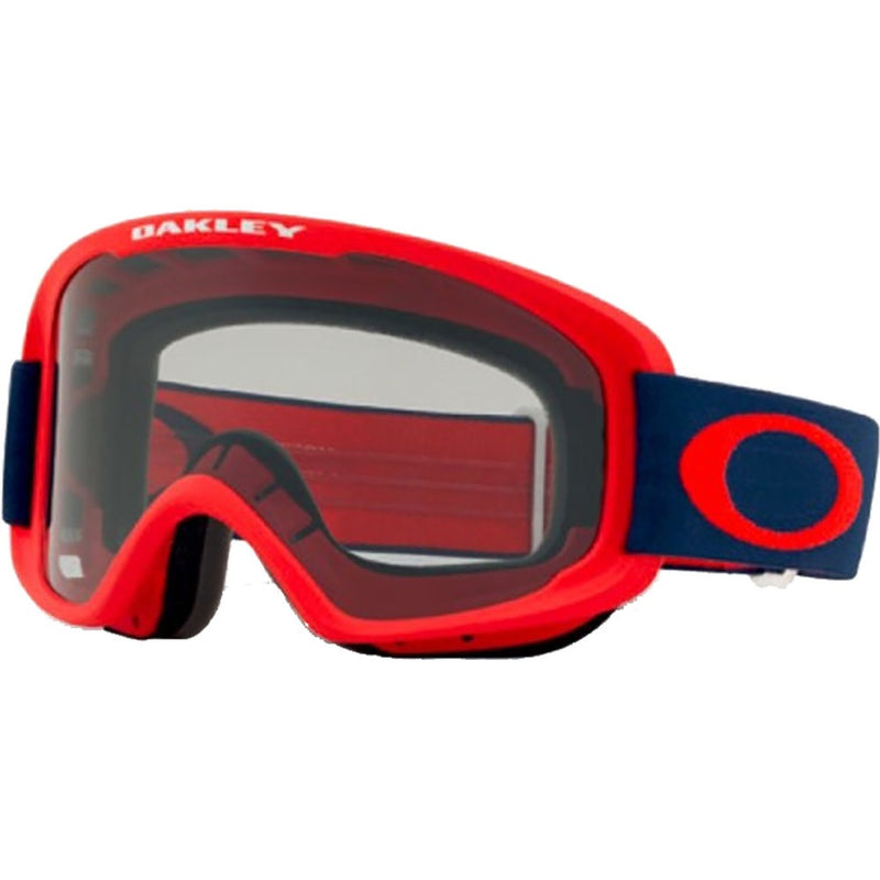 OAKLEY O-FRAME 2.0 PRO RED & NAVY H2O GOGGLES WITH LIGHT GREY LENS
