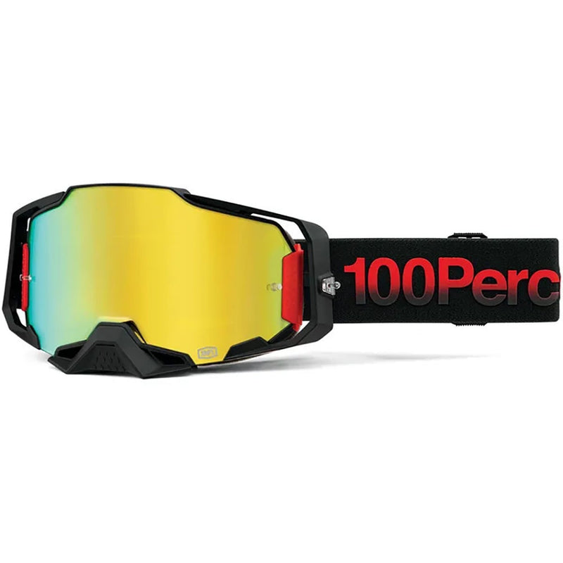 100% ARMEGA TZAR GOGGLES WITH GOLD MIRROR LENS