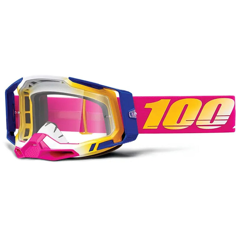 100% RACECRAFT 2 MISSION GOGGLES WITH CLEAR LENS