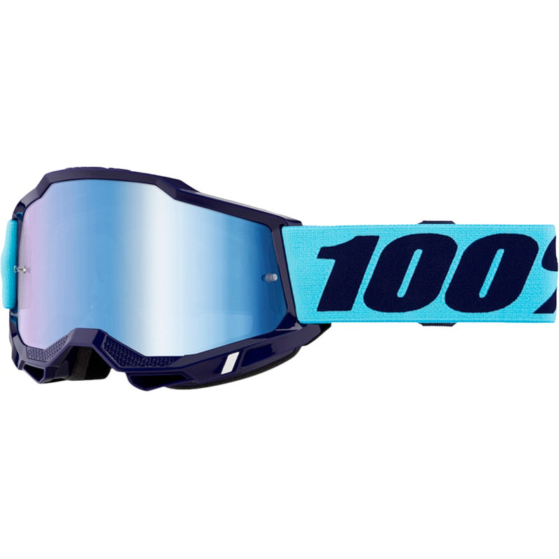 100% ACCURI 2 VAULTER GOGGLES WITH BLUE MIRROR LENS