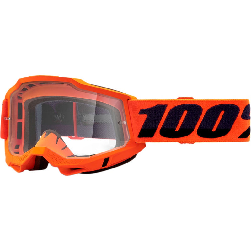 100% ACCURI 2 ORANGE GOGGLES WITH CLEAR LENS