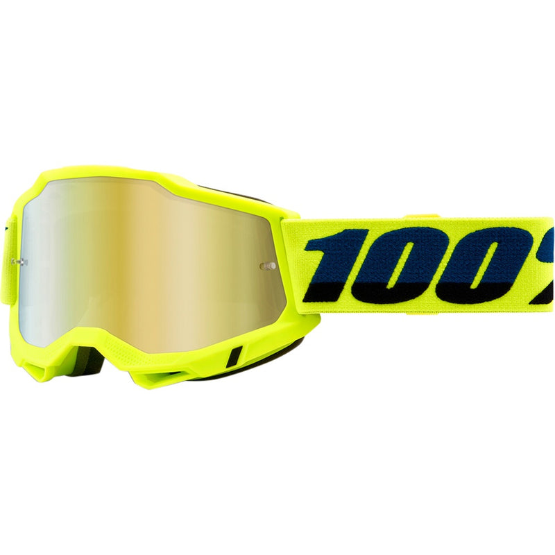 100% ACCURI 2 YELLOW GOGGLES WITH GOLD MIRROR LENS