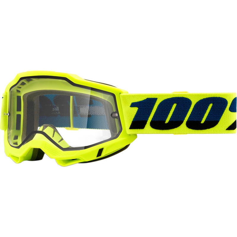 100% ACCURI 2 ENDURO MOTO YELLOW CLEAR GOGGLES