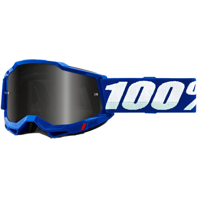 100% ACCURI 2 BLUE SAND GOGGLES WITH SMOKE LENS