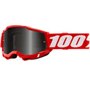 100% ACCURI 2 RED SANDGOGGLES WITH SMOKE LENS