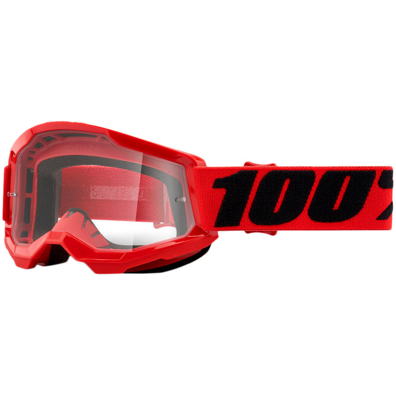 100% ACCURI 2 KIDS RED GOGGLES WITH CLEAR LENS