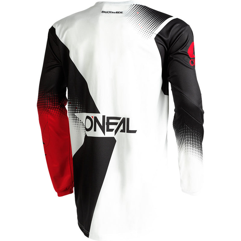 ONEAL 2022 ELEMENT RACEWEAR BLACK, WHITE & RED JERSEY