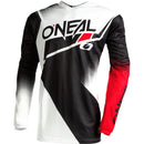 ONEAL 2022 ELEMENT RACEWEAR BLACK, WHITE & RED KIDS JERSEY