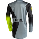 ONEAL 2022 ELEMENT RACEWEAR BLACK, GREY & NEON YELLOW JERSEY