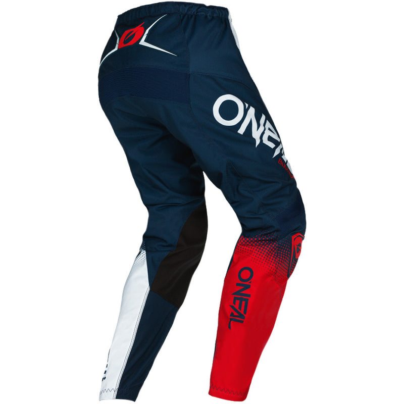 ONEAL 2022 ELEMENT RACEWEAR BLUE, WHITE & RED PANTS